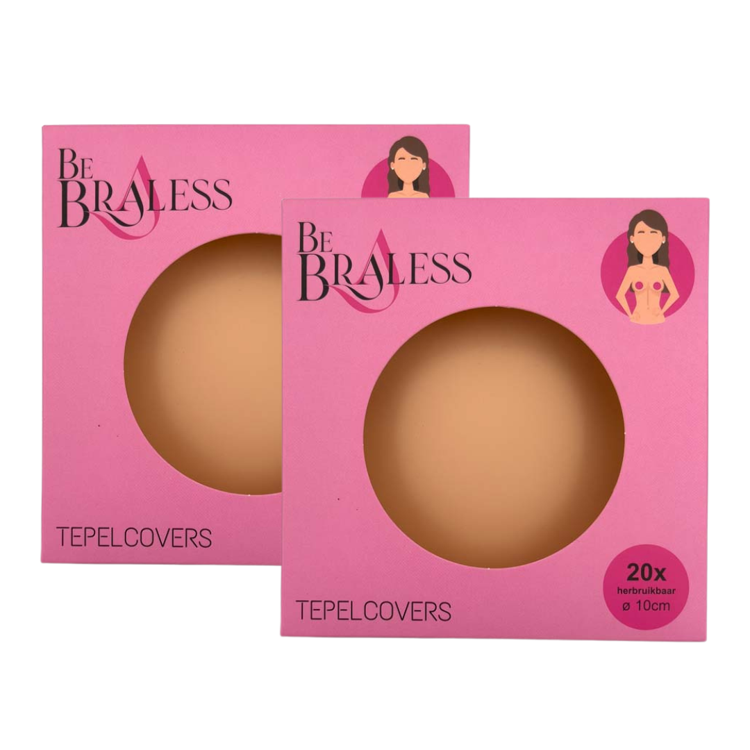 Siliconen Tepelcovers 2 paar – Nude – 8/10cm